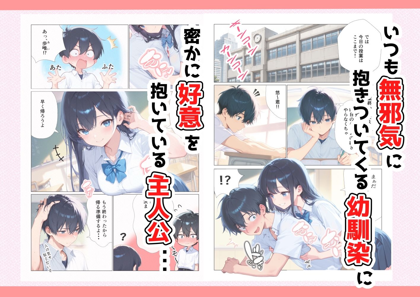 幼馴染と教室Hしたらめちゃくちゃ中出しさせられた話 | 同人CG・同人作品紹介 | 同人倶楽部