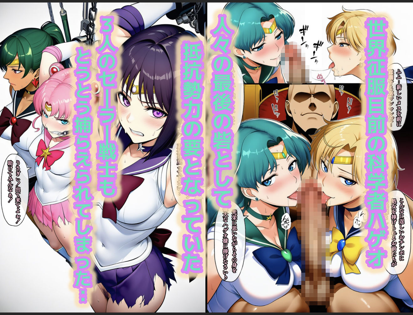 アヘ顔戦士セーラーgirl’s 総集編 | 同人CG・同人作品紹介 | 同人倶楽部