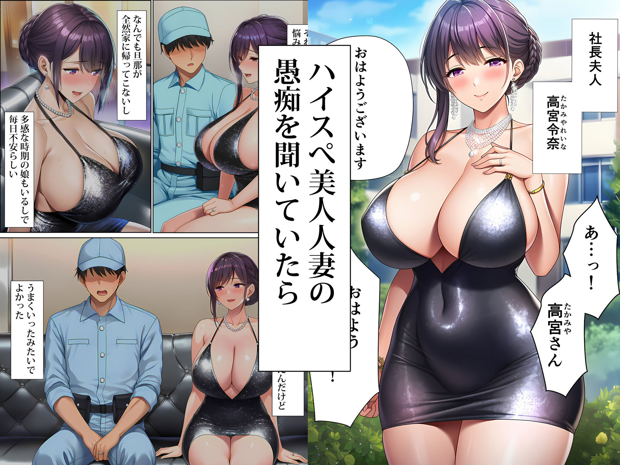 超高級マンション清掃員の俺、仕事ついでにハイスペ美人居住者たちの愚痴を聞いていたら完全合意の中出しハーレム生活を送ってしまう | 同人CG・同人作品紹介 | 同人倶楽部