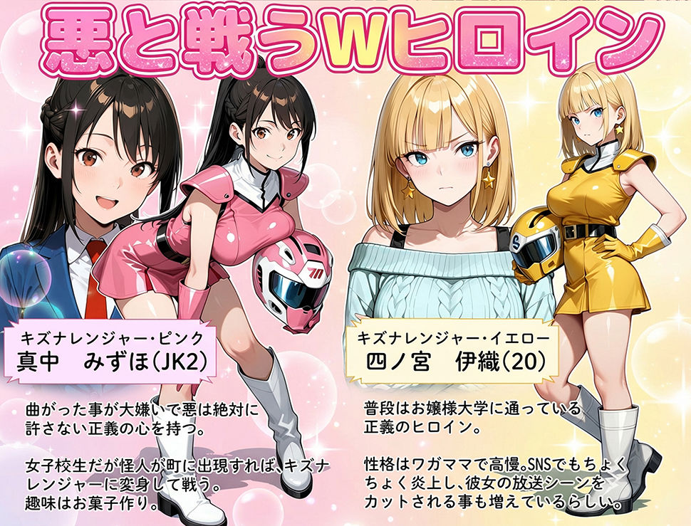 正義の戦隊ヒロイン！無限ハードSEXで戦えないほど快楽依存に調教され悪の組織に完堕ちする！・前編 | 同人CG・同人作品紹介 | 同人倶楽部