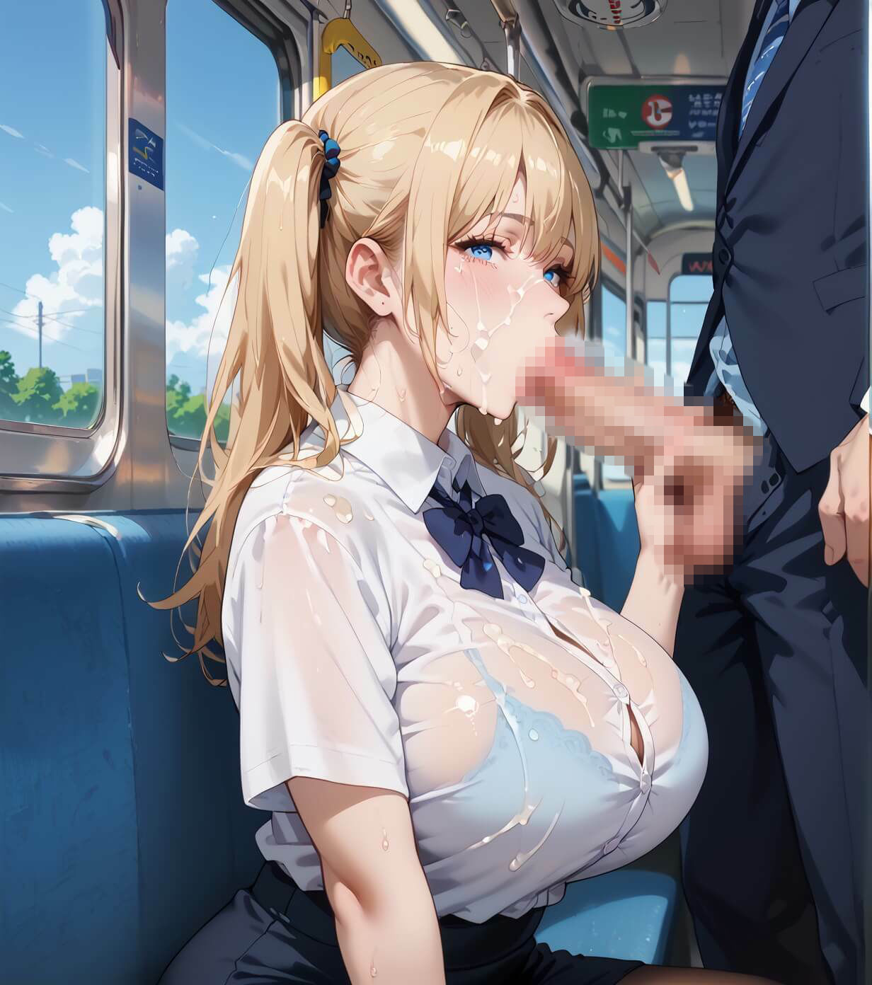 お触りOK最高電車！朝から最高お触り、ヤリまくり電車・490枚 | 同人CG・同人作品紹介 | 同人倶楽部