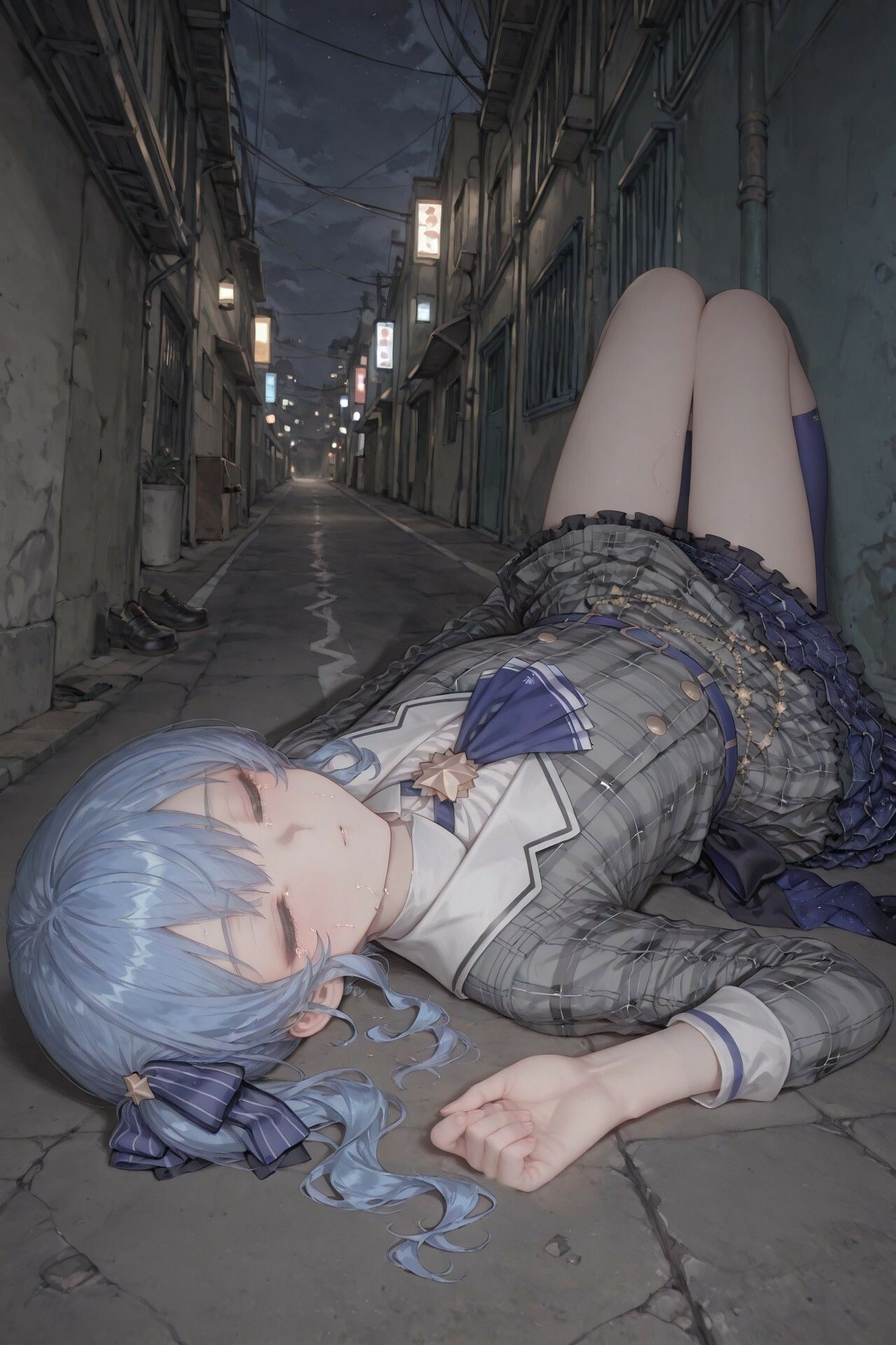 星街す〇せいの路地裏拘束レ〇プ | 同人CG・同人作品紹介 | 同人倶楽部