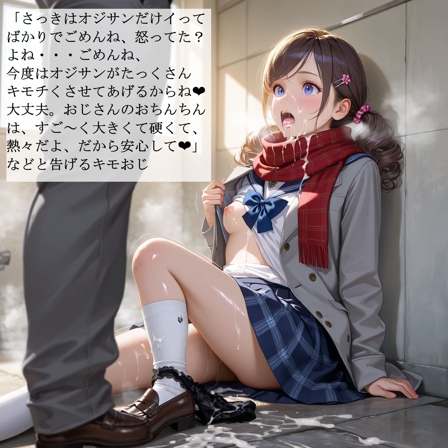 制服女子校生の受難2 -私は戻ってきたキモおじにレ〇プされました- | 同人CG・同人作品紹介 | 同人倶楽部