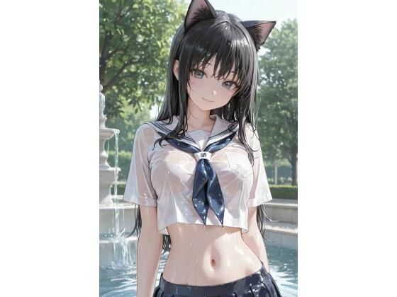 猫耳JKと噴水で | 制服 | 同人倶楽部