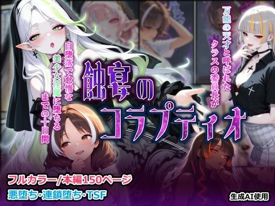 蝕宴のコラプティオ 万能の天才と呼ばれたクラスの委員長が自堕落で怠惰な美少女淫魔に堕ちるまでの十日間 | ファンタジー | 同人倶楽部